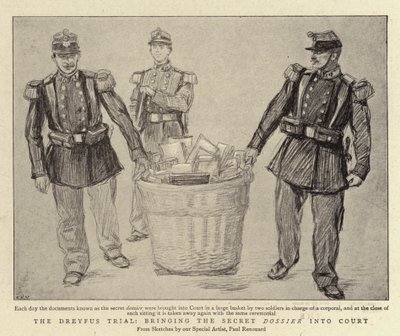 Dreyfus审判，将秘密档案带入法庭 作者 查尔斯·保罗·雷诺德